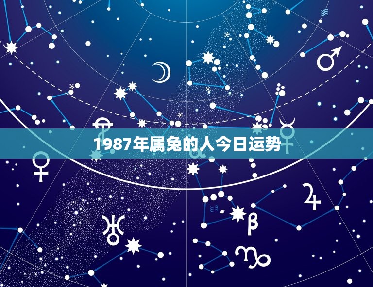 1987年属兔的人今日运势，1987年属兔今日财运  第1张