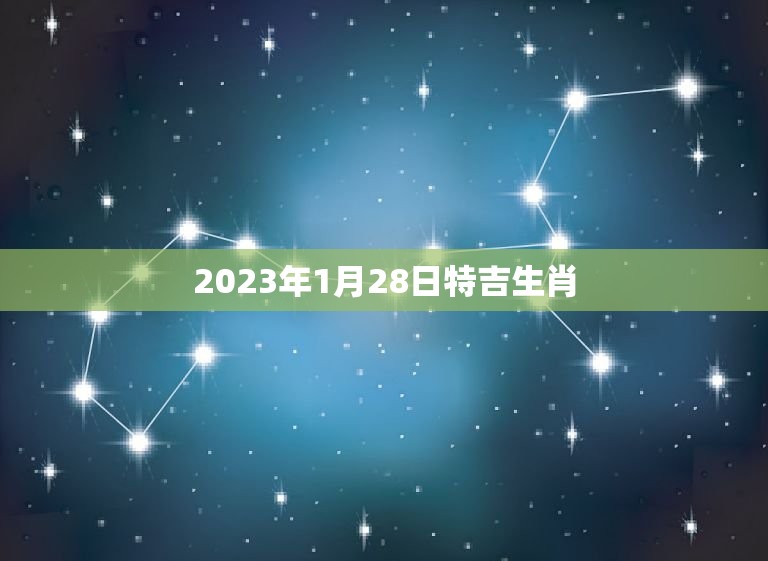 2023年1月28日特吉生肖(介绍特吉生肖的性格特点)  第1张