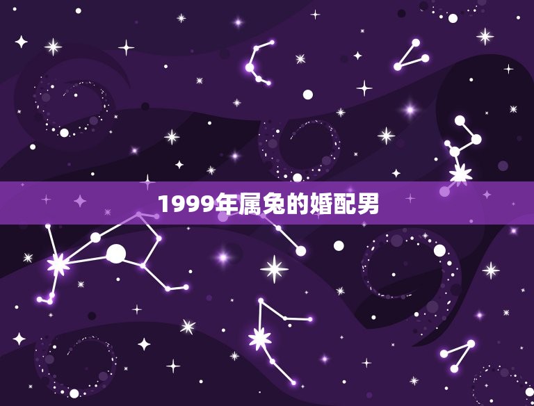 1999年属兔的婚配男(解读属兔男性的婚姻命运)