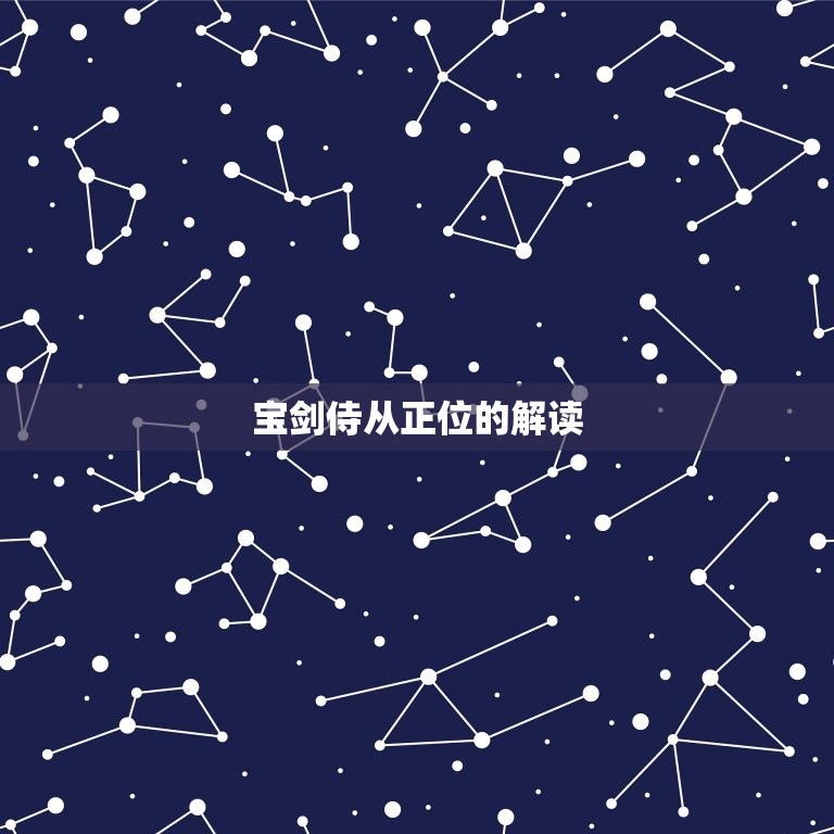 宝剑侍从正位未来感情(探寻命运的指引)  第2张