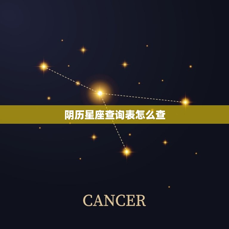 阴历星座查询表怎么查(快速获取你的星座信息)  第3张