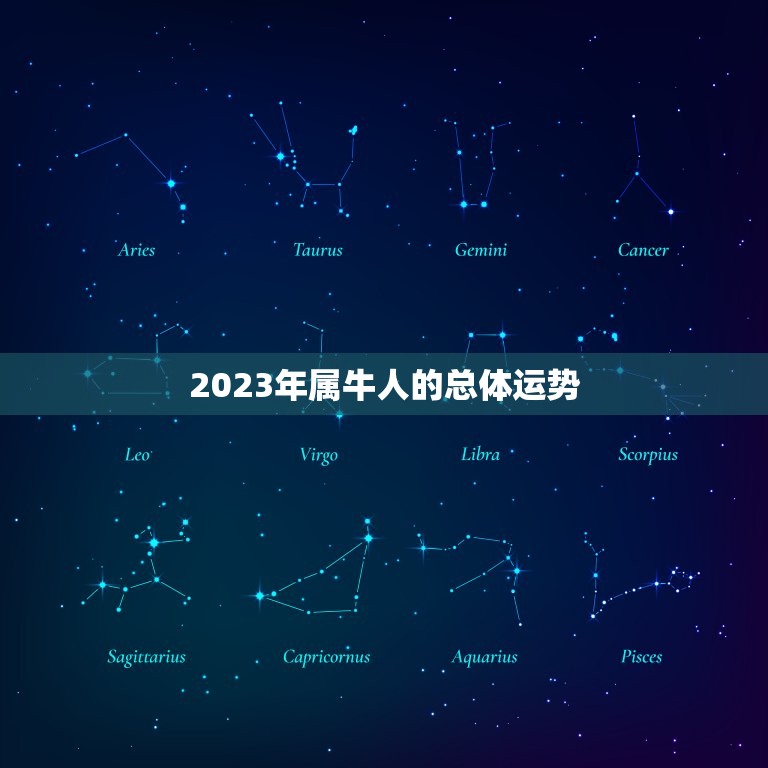 2023年属牛人的总体运势