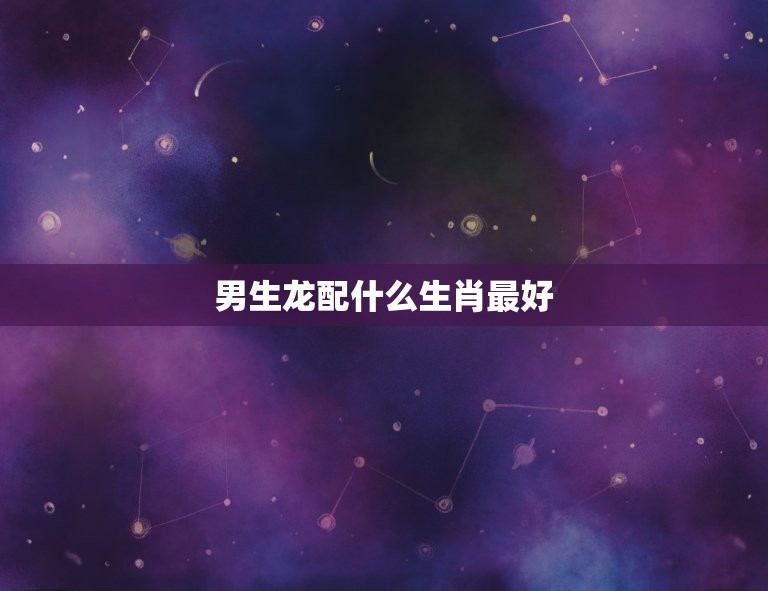 男生龙配什么生肖(如何选择配对)  第3张