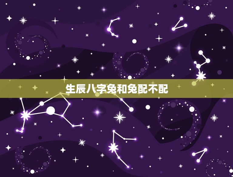 生辰八字兔和兔配不配(如何判断)  第3张
