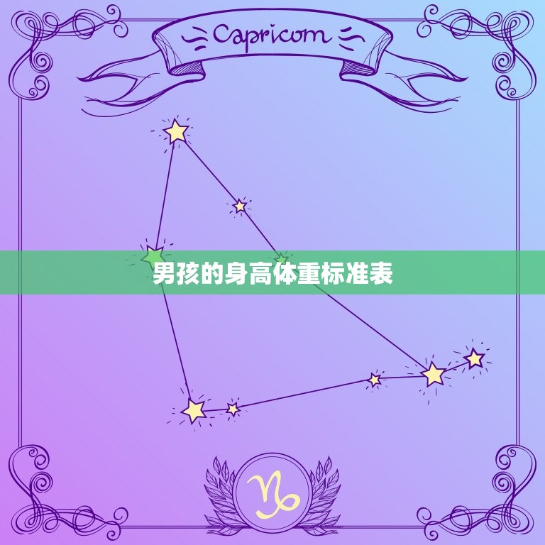 男孩的身高体重标准表(如何正确使用)  第3张