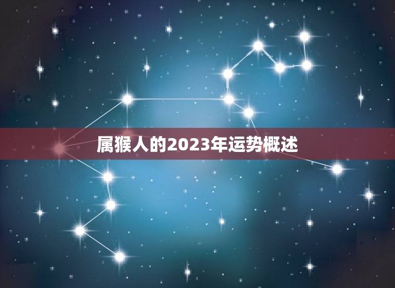 属猴人的2023年运势概述