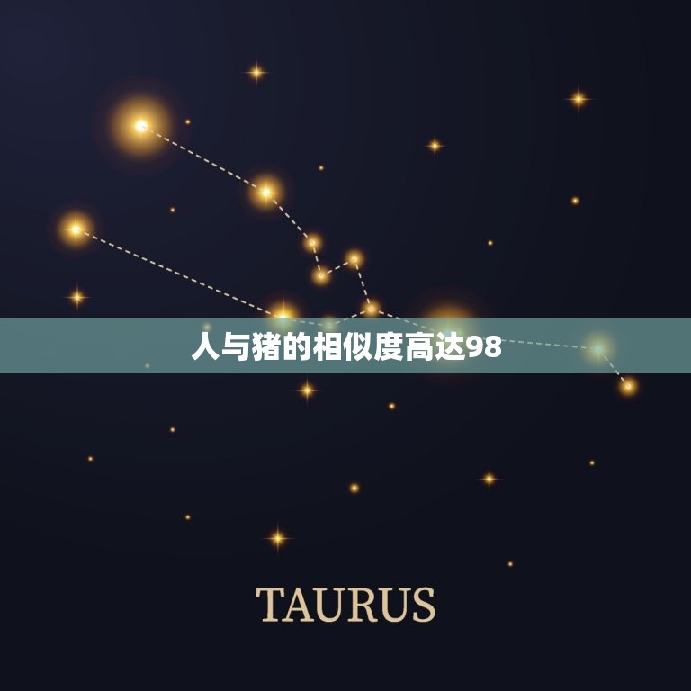 人与猪的DNA相似度(提示人类进化历程)