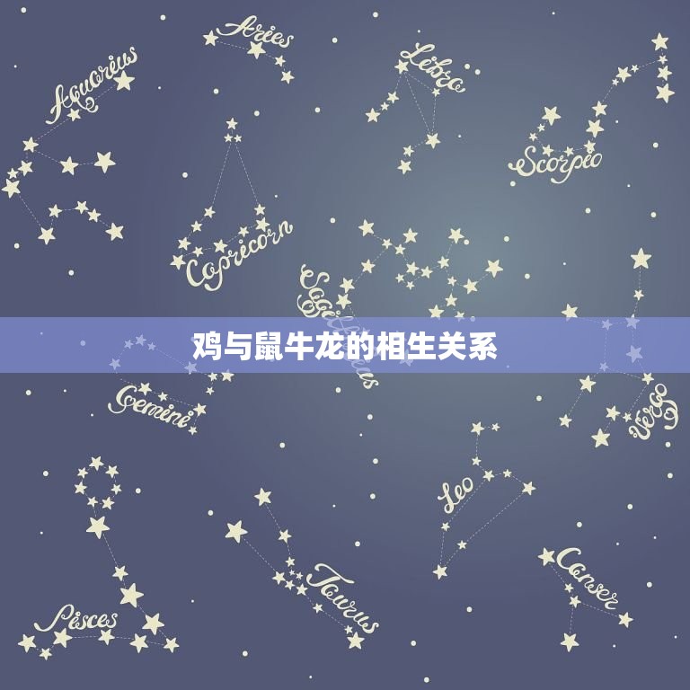 鸡和什么生肖相生相克(介绍十二生肖相生相克大介绍)