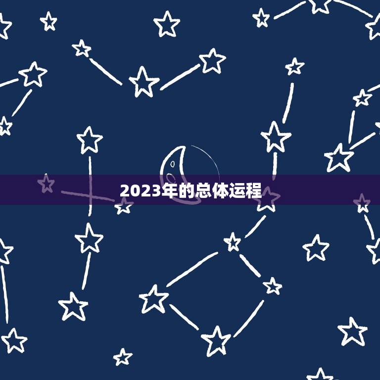 2023年的总体运程