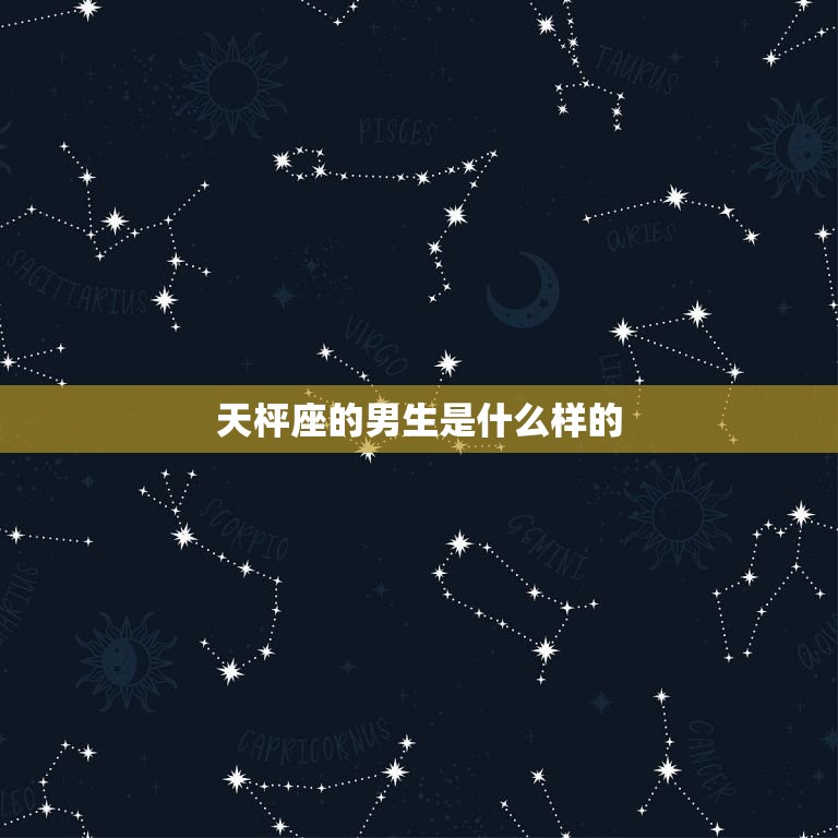天枰座的男生是什么样的(介绍优雅、追求平衡的主义者)  第3张