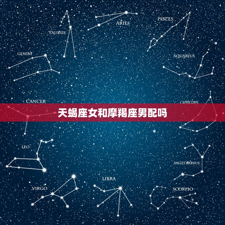 天蝎座女和摩羯座男配吗(星座配对分析)  第3张