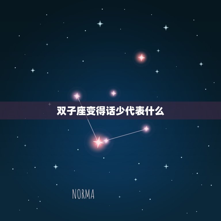 双子座变得话少代表什么(介绍沉默的星座性格)  第3张