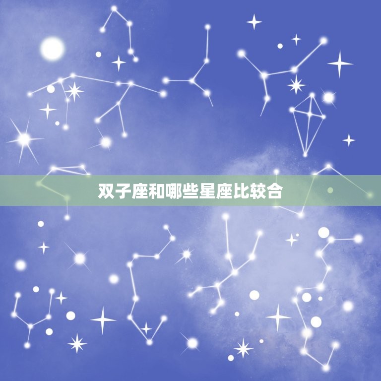 双子座和哪些星座比较合