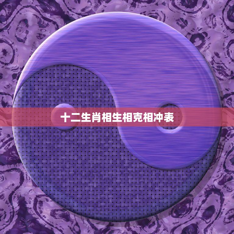 十二生肖相生相克相冲表(揭秘你的生肖和谁最不合)  第3张