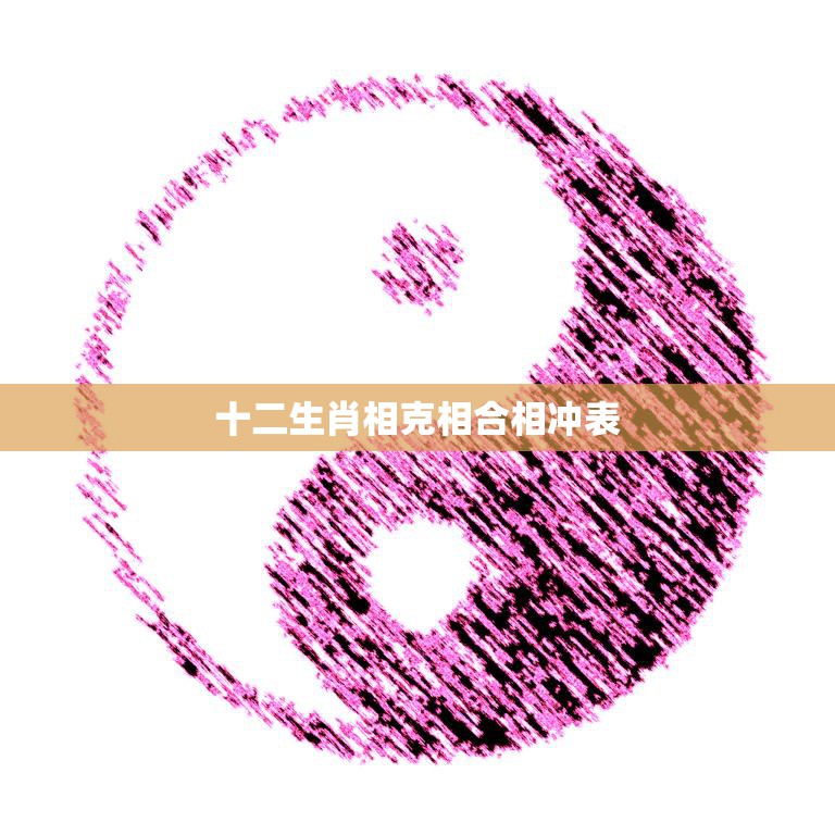 十二生肖相克相合相冲表(解析相生相克相合相冲)  第3张