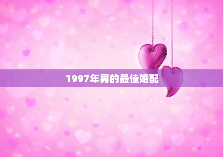 1997年男的最佳婚配(谁是最佳的另一半)  第3张